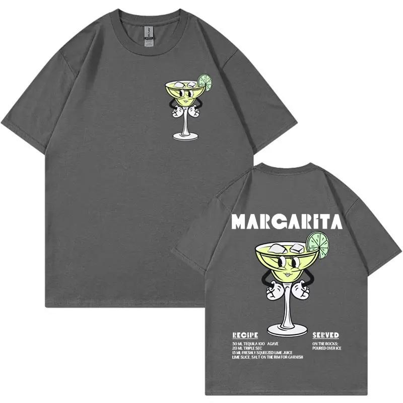 Margarita Meme Tshirt Funny Cocktail Unisex Vintage Cartoon Tee Shirt Men Fashion Aesthetic Summer Pop Art Short Sleeve T Shirt
