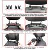 360 Degree Adjustable Car Headrest Pillow U-Shaped Car Seat Pillow for Kids Adults Car Travel Sleeping Head Neck Body
