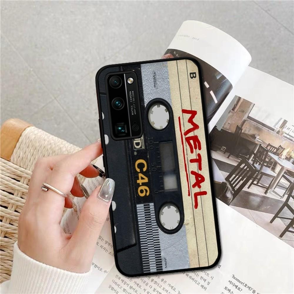 Vintage Cassette Tape Phone Case For Huawei Honor 10 Lite 9 20 7A 9X 30 50 60 70 Pro Plus Soft Silicone Cover