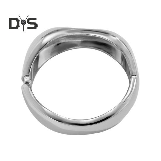 Gold Silver Bangle Bracelets Hiphop Wide Cuff Bangle Bracelet Irregular Wave Armband Jewelry for Women And Men