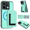 For Xiaomi Poco X6 5G/Xiaomi Redmi Note 13 Pro 5G Magnetic Case TPU+PU Leather Phone Back Cover with Detachable Card Holder