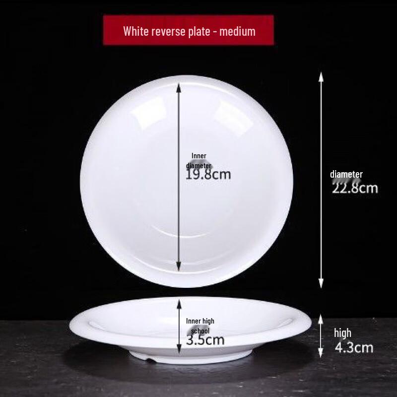 Jijun Melamine Deep Dinner Plates