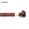 Red Round Wooden Bamboo Joint Walking Stick Decorative Cospaly Party Wood Walking Cane Halloween Mace Wand Crosier 89cm