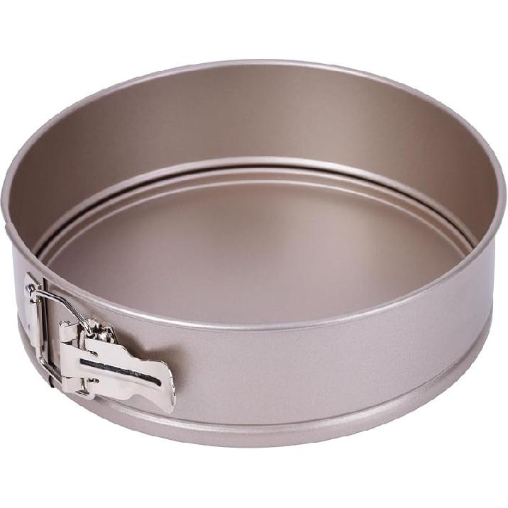 Round Cake Pan, Nonstick 6-Inch with Removable Loose Bottom Chiffon Bakeware (Champagne Gold)