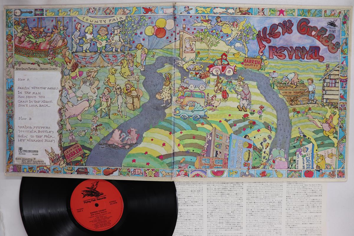 

LP Record NEW GRASS REVIVAL Barren County PA6330 FLYING FISH 1979 Japan CountryFolk Used