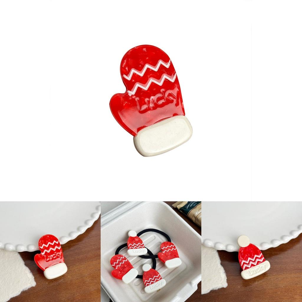 Adorable Handmade Christmas Themed Hair Clips And Ponytail Holders For Stylish Women