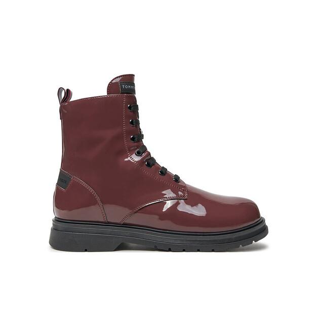 Ботильоны Tommy Hilfiger T4A5-33588-0775356 бордового цвета