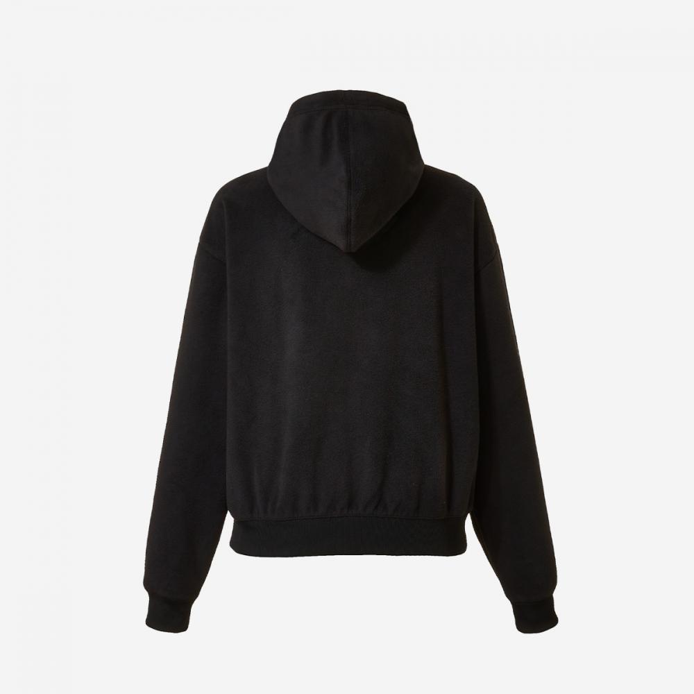 New Balance Women S Polar Fleece Hoodie Zip Up Overfit nbmdebS012 19 Black