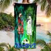 Beach Towel with B-BLUE L-LOCK Pattern - soft,absorbent,machine washable Lightweight&Modern,swimming,Travel Essentials