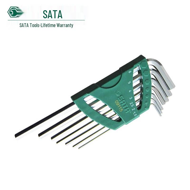 SATA 7-Piece Long Arm Hex Key Set 1.5-6mm