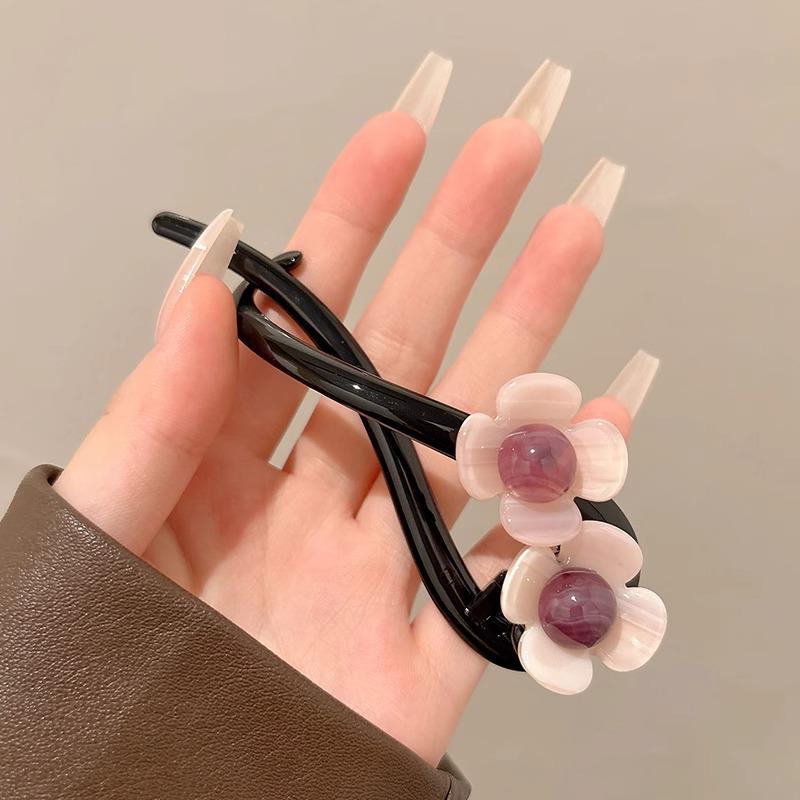 Francouzská retro perlová twist sponka do vlasů—Elegantní jednoslovný styl pro ženy