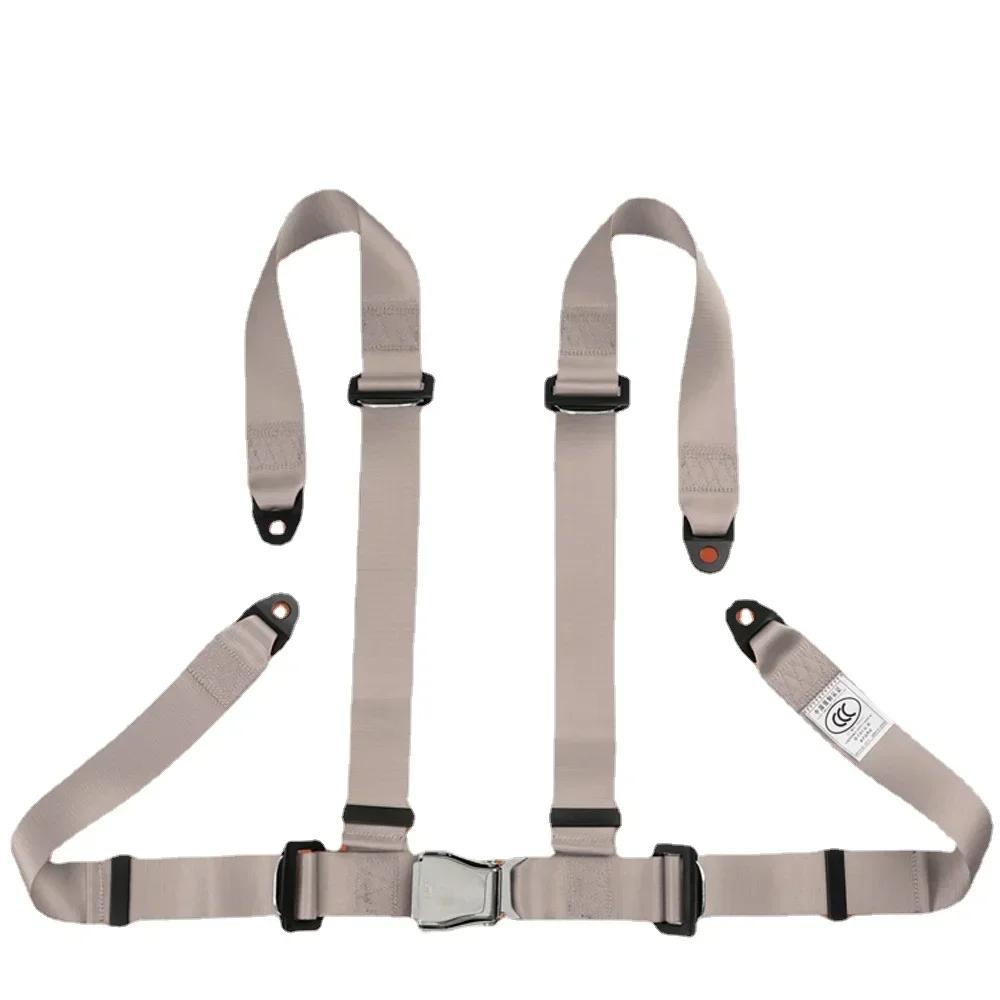 Set Fit for Sports Car Racing Car 4 Point Safety Harness Set with Ultra Comfort Heavy Duty Shoulder Pads Safety Harness