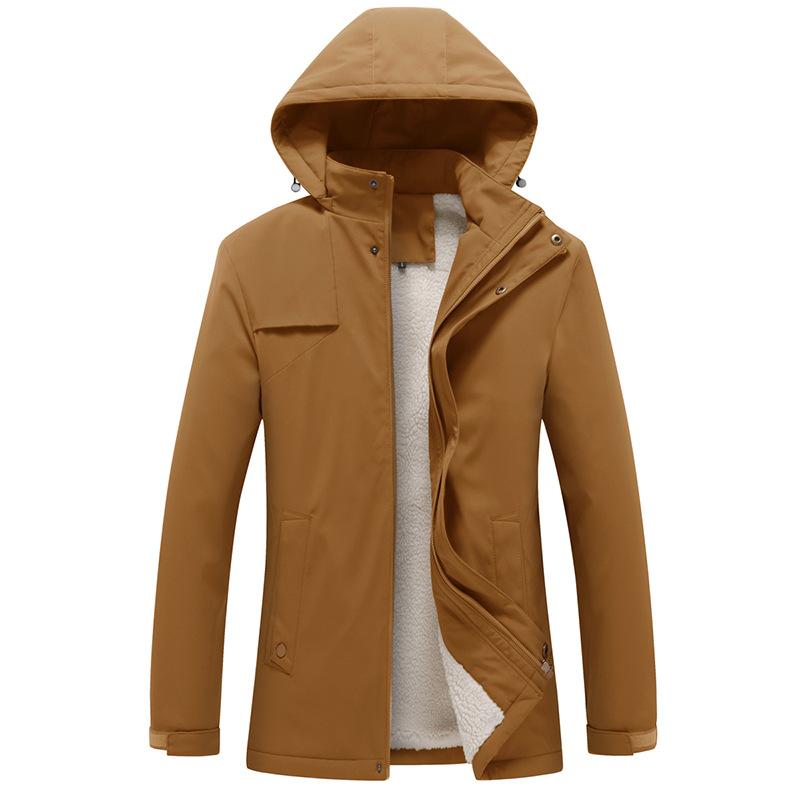 

Новая бархатная куртка мужская спортивная и для отдыха на открытом воздухе ветровка с капюшоном ветрозащитная утолщенная теплая куртка из шерпы 3XL