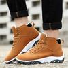 Premium Artificial Suede Men's Boots For Fall And Winter Warmth And Comfort