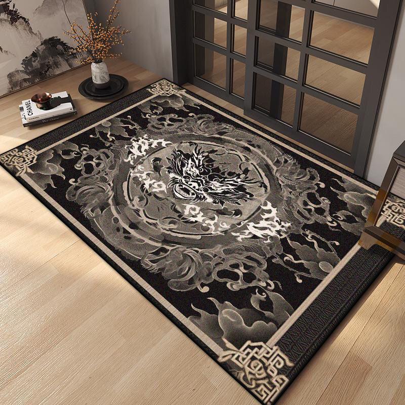 

Large Oriental Home Carpet Antiskid Easy Clean Soft Washable Rug for Living Dining Room Entrance Decor 60*90cm