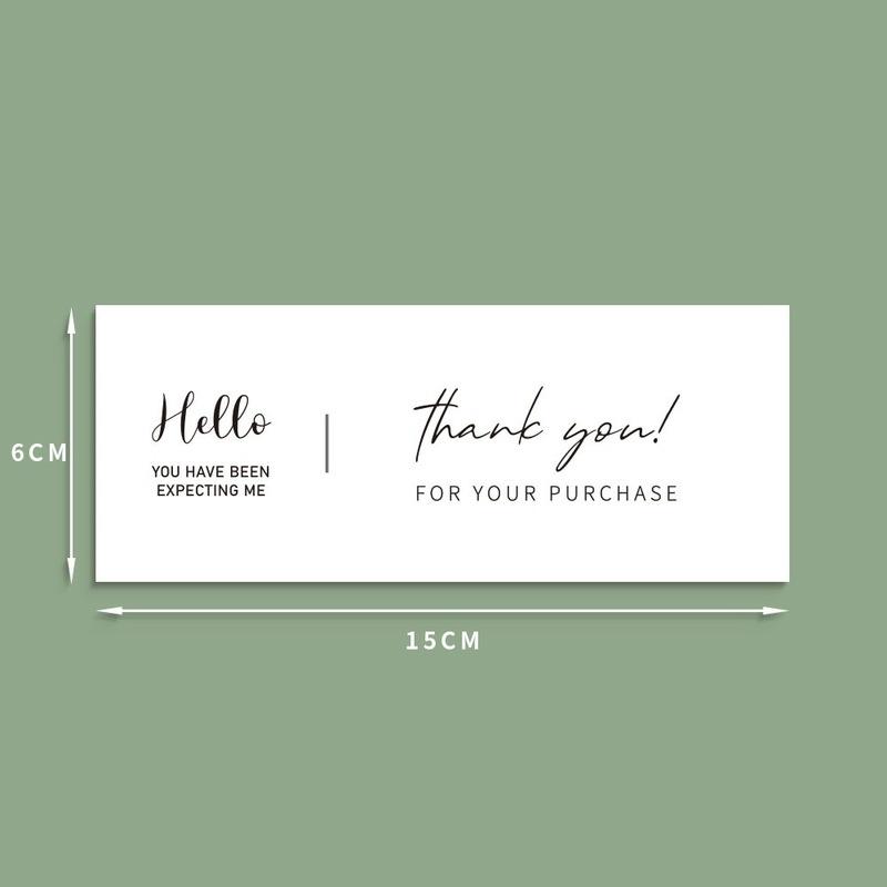 50Pcs Thank You Decor Stickers Seal Labels For Small Business Commodity Personalized Package Online Retails Greeting Stickers