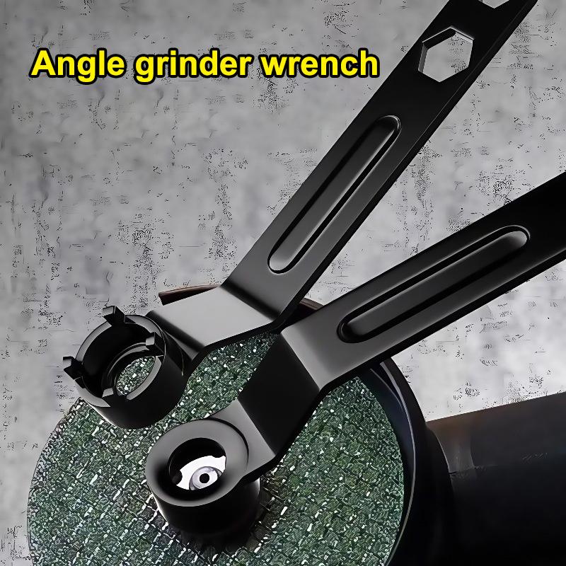 Multifunctional Thickened Four Claw Wrench Adjustable Disassembly Tool Fits Angle Grinder Household DIY Projects