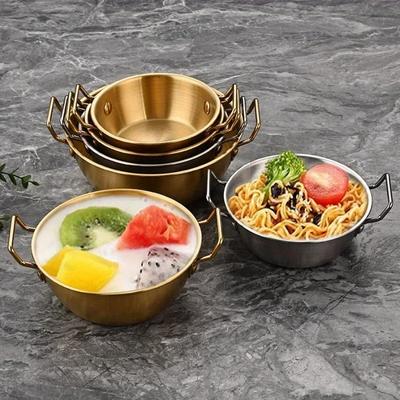 SUS304 Roestvrijstalen Saladekom, Graankom, Soepkom, Koreaanse Rijstwijnkom, Huishoudelijke Dessertkom, Gestoomde Eikom