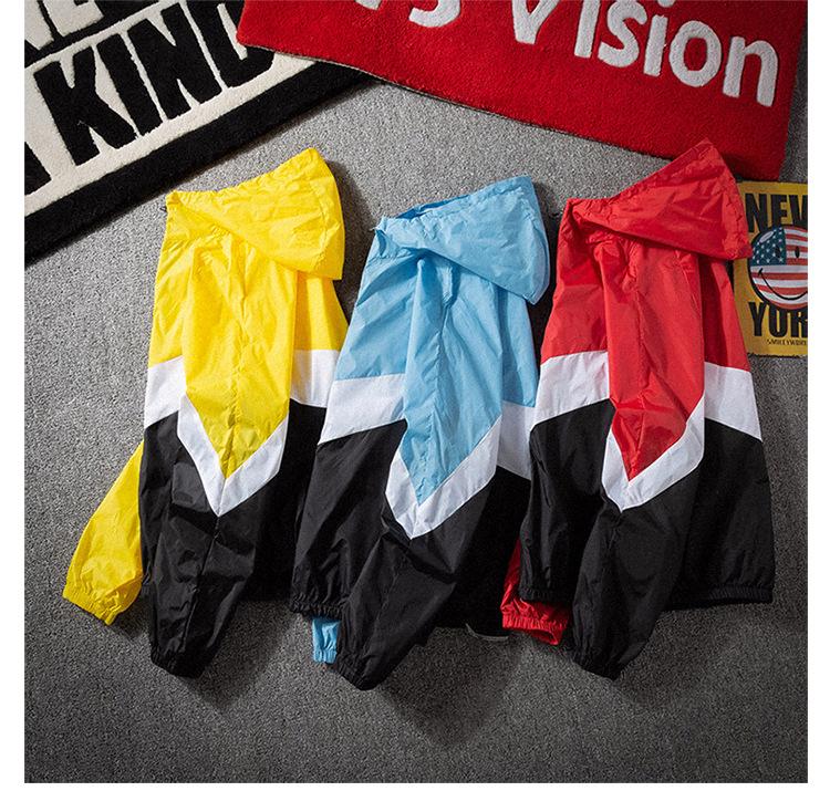 Męska kurtka przeciwsłoneczna w koreańskim stylu - Codzienna, prosta i stylowa z nadrukowanym logo