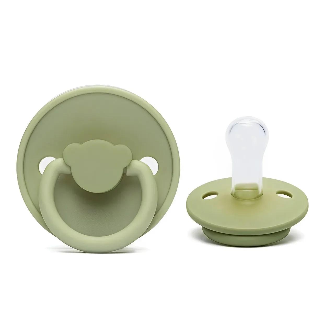 

Baby Pacifier Food Grade Silicone Newborn Pacifier Without Bisphenol A Baby Pacifier Solid Color Silicone Pacifier Baby Gift