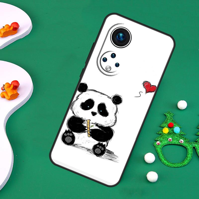 Panda cute Case For Honor 200 Lite 50 70 90 X9c X9b X9a X8a X8b X7a X6a X8 X9 Magic 7 5 6 Pro Cover