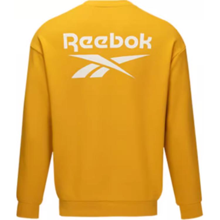 Reebok Comfortable Round Neck Casual Long Sleeve Sweatshirt Unisex Sweatshirt Ginger-Yellow 24FRM305UGY4