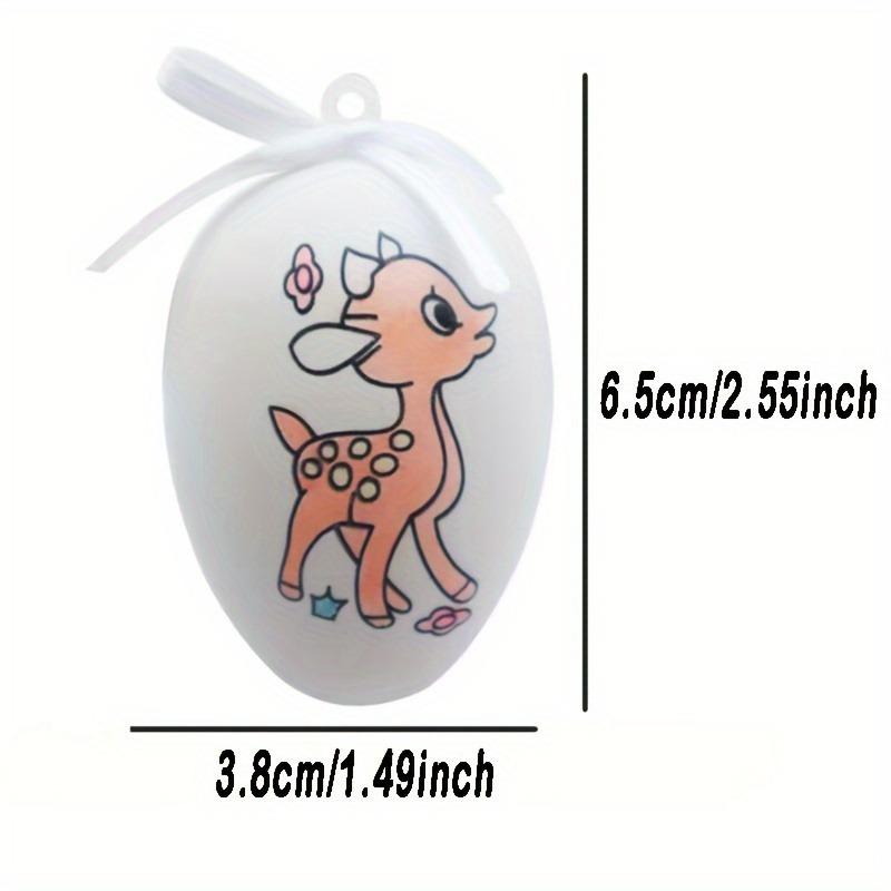 DIY Easter Egg Painting Set (8 Sets) - Hanging Decor with 4 Colored Pencils Each for Kids & Adults