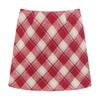 Women's High Waist Woolen Red Plaid A-Line Skirt - Hip-Hugging, Slimming, Autumn/Winter 2026