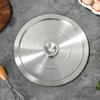 20/22/24Cm Stainless Steel Cookware Lid Reusable Cooking Pot Cover Wok Cover Frying Pan Lid Flat Pan Cover For Bowls Basins