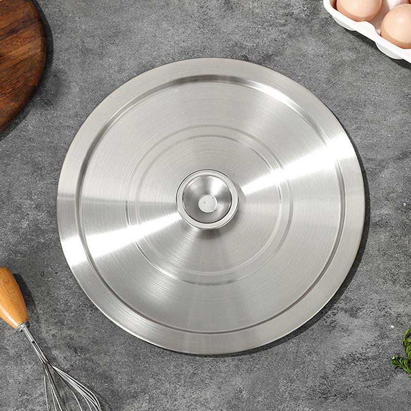 20/22/24Cm Stainless Steel Cookware Lid Reusable Cooking Pot Cover Wok Cover Frying Pan Lid Flat Pan Cover For Bowls Basins
