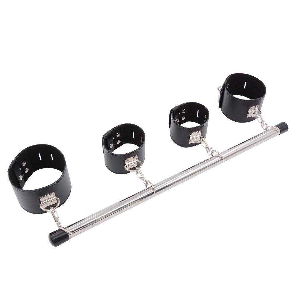 Bondage Restraint Set: Female Handcuffs & Leg Spreader Frame Sex Toys