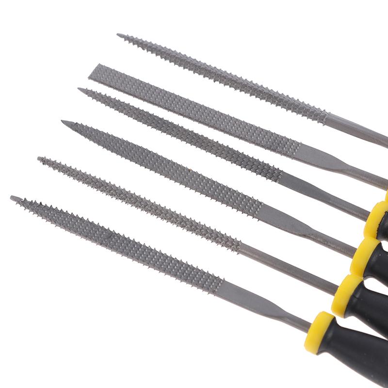 6Pc Mini Metal Filing Rasp Needle File Wood Tools Hand Woodworking