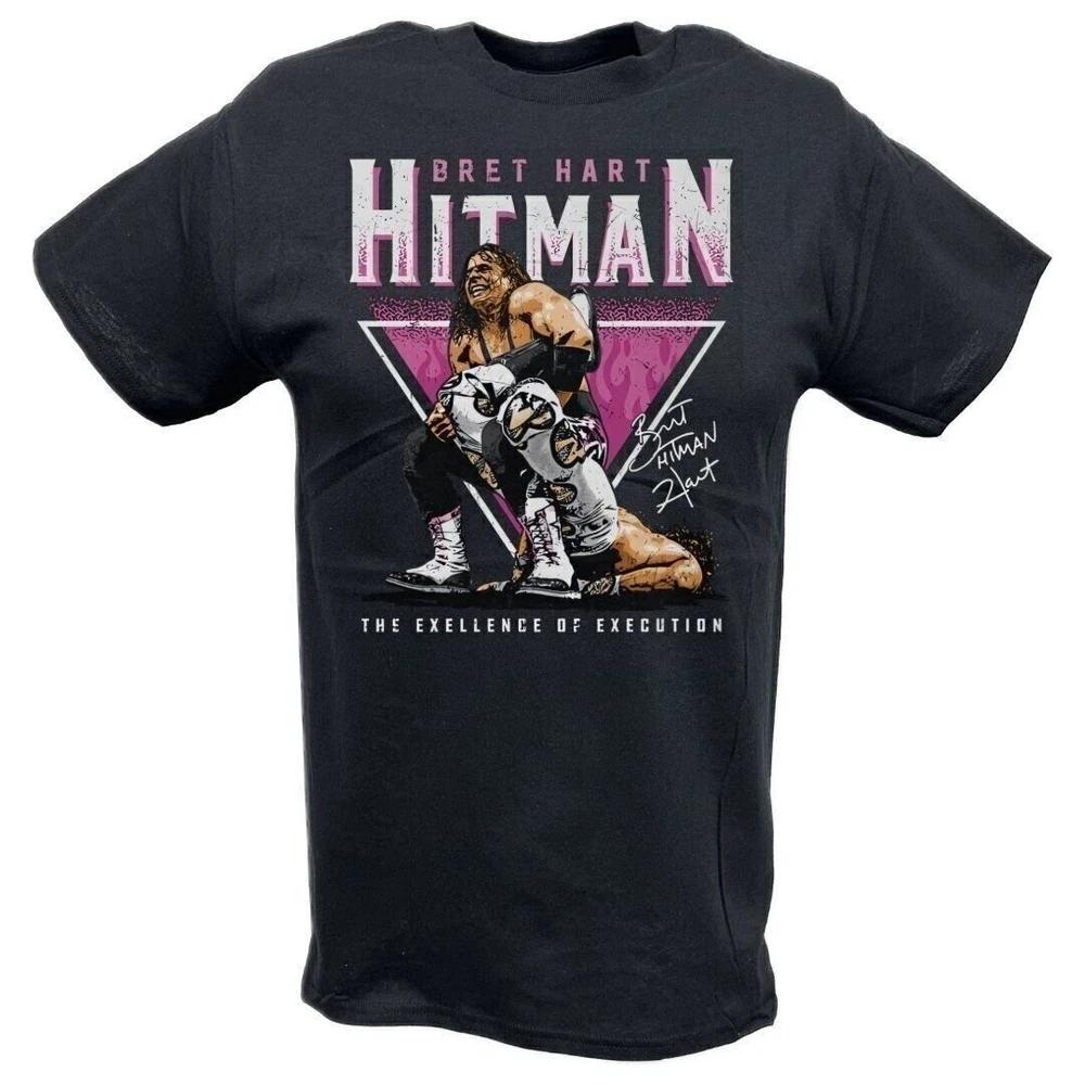 Bret Hart Sharpshooter Triangle Black Tshirt M