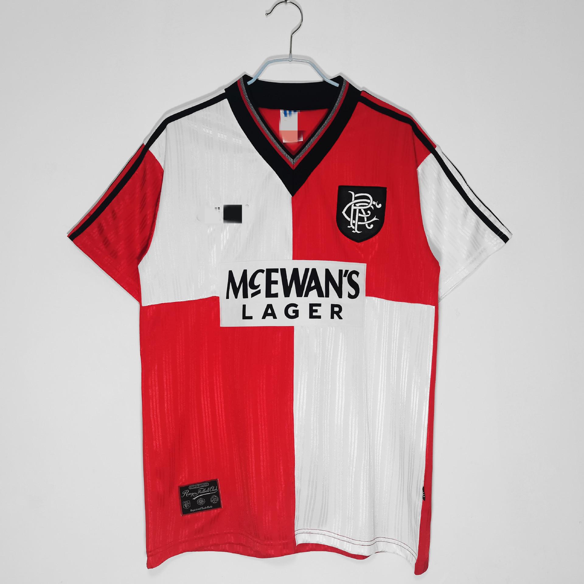 Retro 1995/1996 Rangers izbraukuma krekls Taizemes