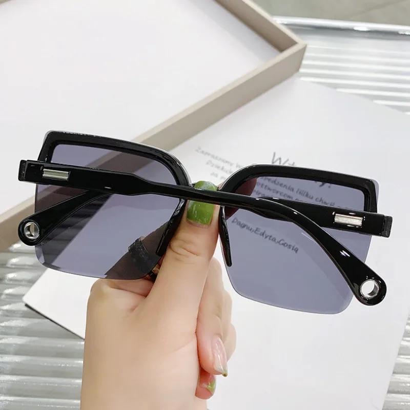 Rimless Sunglasses for Woman Fashion Vintage Square Sun Glasses Eyewear Luxury Brand Design UV400 Shades Lentes De Sol Hombre