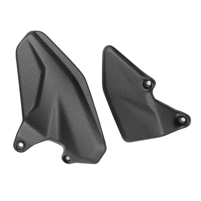 Precise For DUCATI Multistrada V4 V4S Pikes Peak 2021-2024 Carbon Fiber Heel Guard Protectors Foot Plates Motorcycle Fairing A