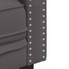 Vidaxl Sofa Chesterfield, 3-Os., Szara, Tapicerowana Sztuczną Skórą