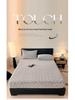 Thick Warm Jacquard Mattress Protector - Solid Color, Full-Coverage for Autumn/Winter