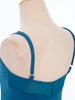 Girls Ballet Leotard Sleeveless Backless Adjustable Spaghetti Straps Ruched Bodysuit Gymnastics Wear
