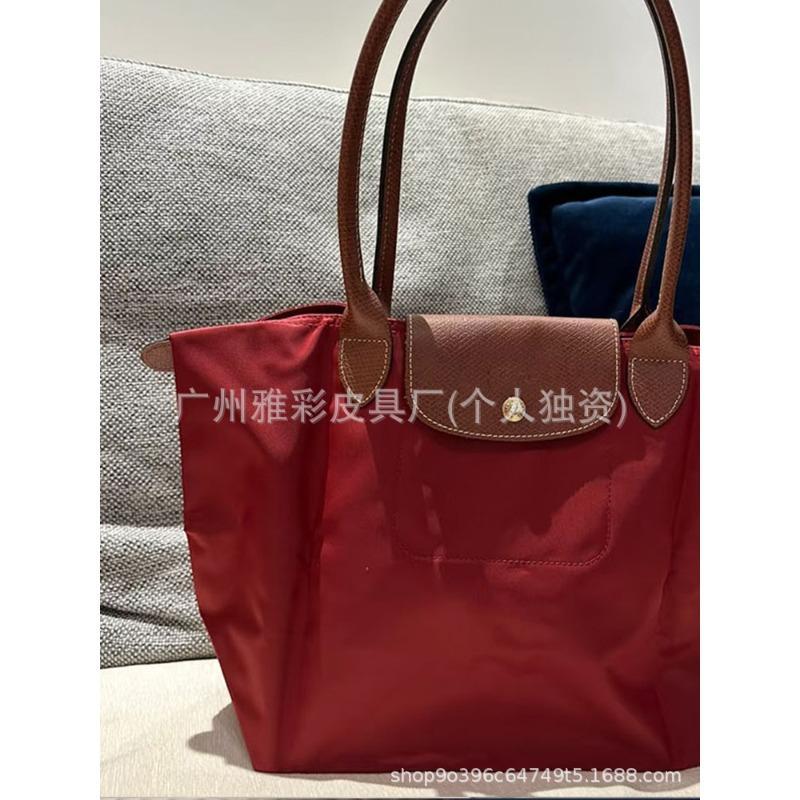 High Quality Dragon Inlaid Bag Week Commemorative Embroidered Dumpling Bag Nylon Handbag Large Capacity Shoulder Tote Bag