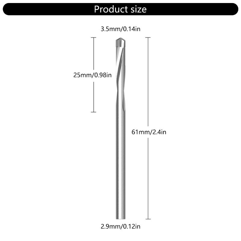 Hardened Round Shank Reduced Twist Drill Bits Hole Cutter Drilling Tool For Wood Iron Stainless Steel Aluminum Metal