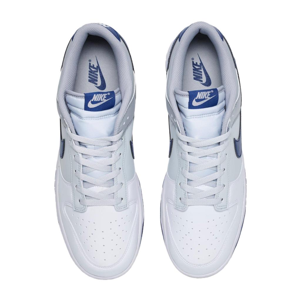 Nike Dunk Low Weiß Tiefes Königsblau Reines Platin Wolfsgrau Herren Sneaker HF5441-118