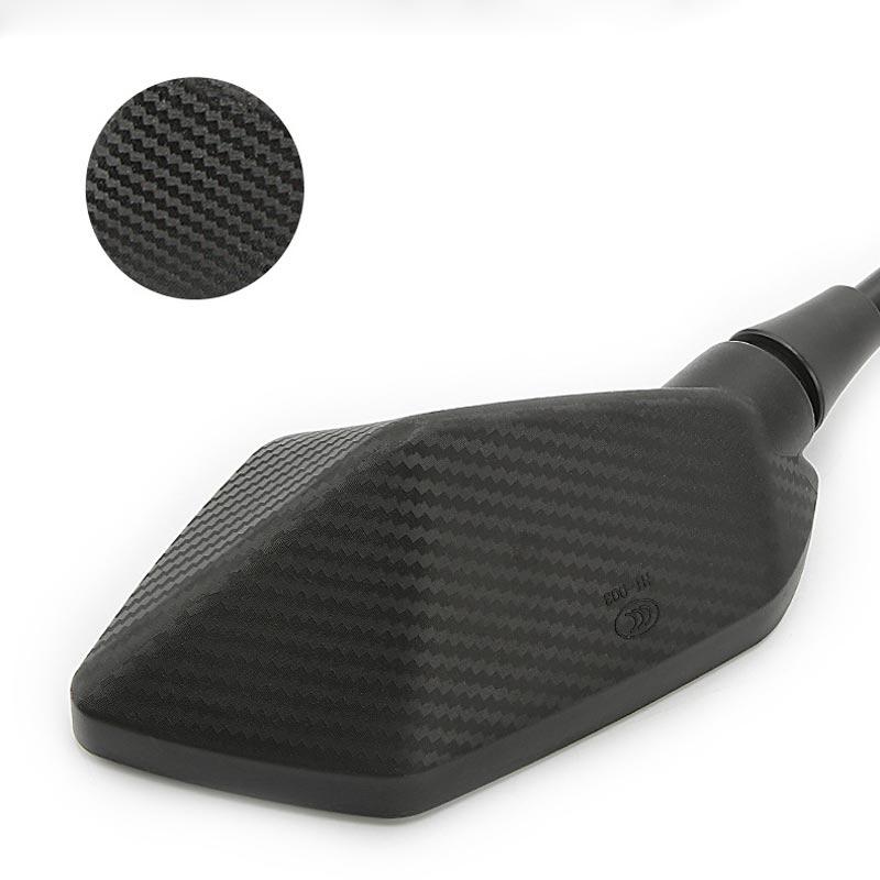 Kolip 2 Pieces Universal Motorcycle Rear View Mirrors, 360° Adjustable Flat Rear View Mirror,  7/8" Handlebars Mounted Rearview Mirror