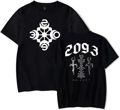 Camiseta Yeat 2093 Rapper Álbum Merch Mulheres Homens Verão Rapper Vintage Gola Redonda Manga Curta