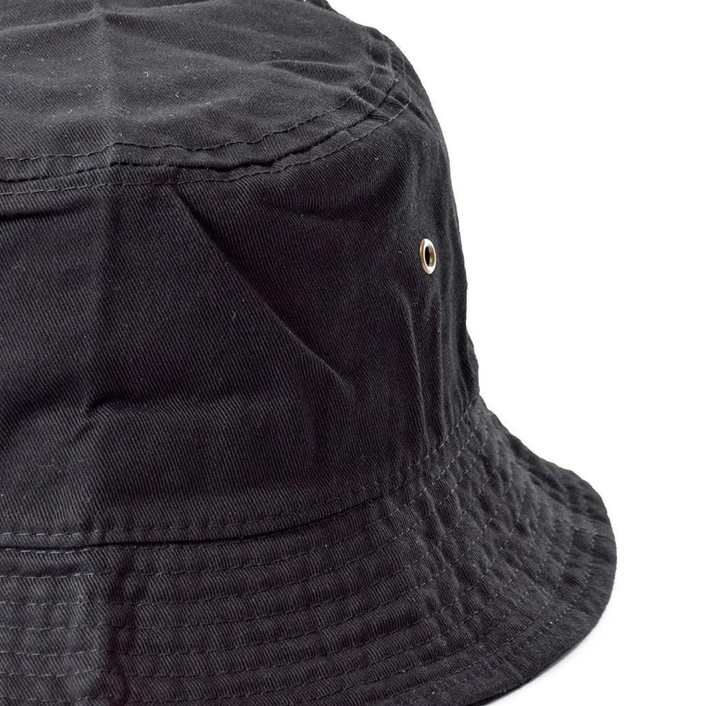NEWHATTAN CLASSIC BUCKET HAT Classic Bucket Solid Color Hat, Simple, (S/M, Black) [Used]