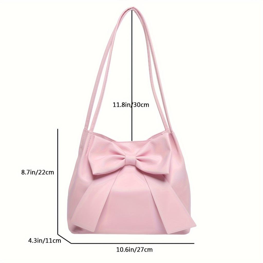 Elegant Bowknot Tote Bag For Women, Sweet Versatile Handbag Shoulder Bag