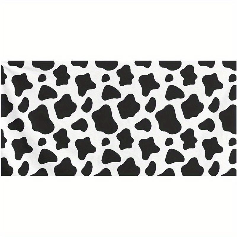 

Beach Towel Cow Pattern Sun Protection Windproof Suitable for Swimming Pool Camping Travel Blanket W40*H60(CM)
