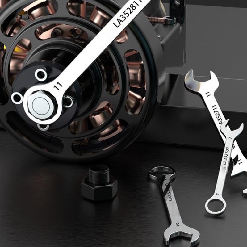 8/10 Piece Portable Double Open End Wrench Set Slim Mini Spanner for Efficient Repairs In Automotive and Home Setting