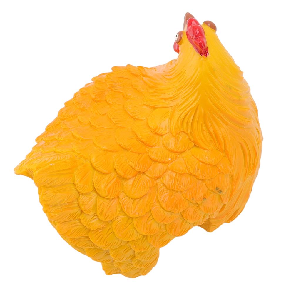 Clip Ladder Hen Resin Exquisite Natural Clip Ladder Crevice Hen for Gardens Backyards Yards