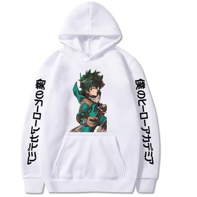 Anime My Hero Academia Midoriya Izuku Graphic Print Hooded Men Women Hoodies Oversized Manga Sweatshirt Harajuku Male Streetwear